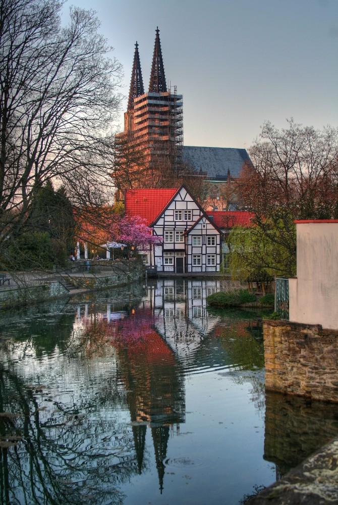 St. Maria zur Wiese und der Große Teich Foto & Bild deutschland