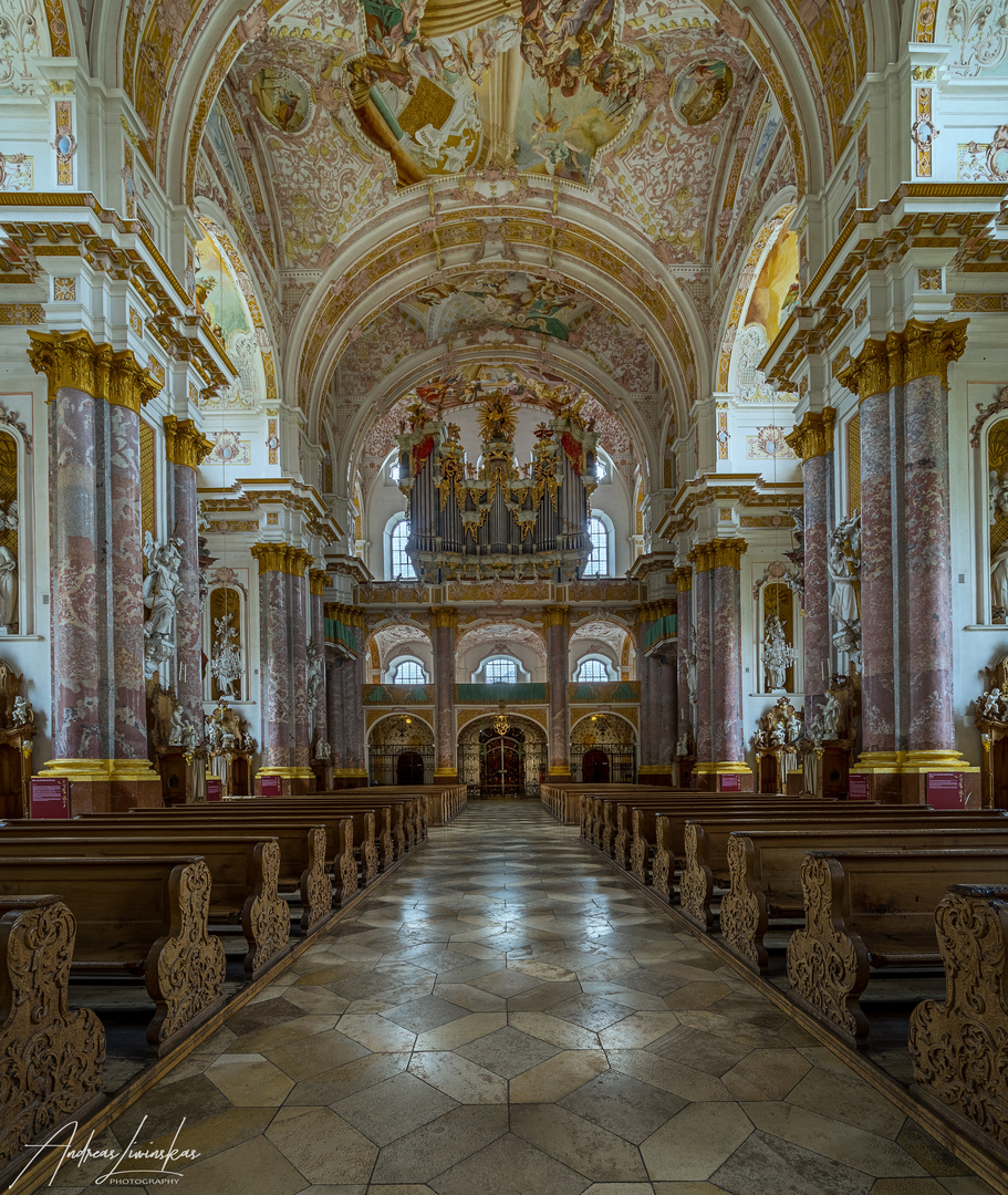  St. Mariä Himmelfahrt (Fürstenfeldbruck) Blick zur Orgel