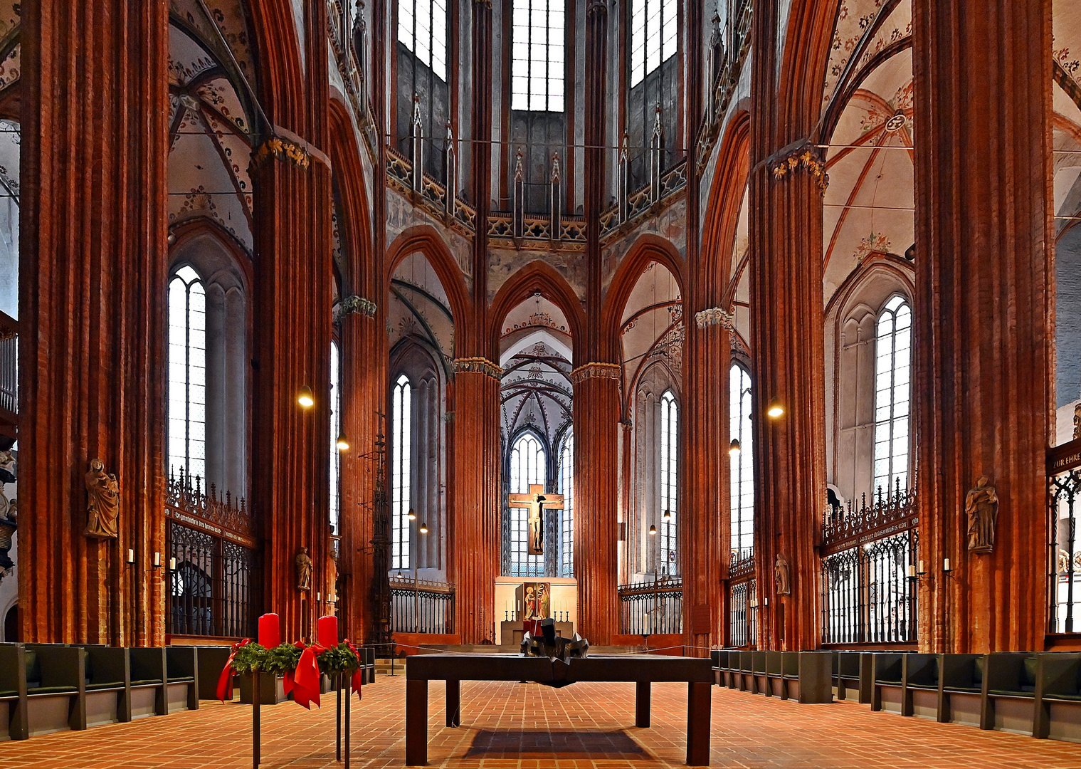 St. Marien Kirche Lübeck in der Adventzeit 2020