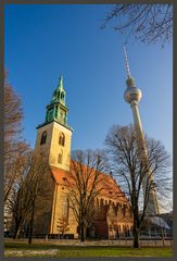 St. Marien und Fernsehturm Berlin