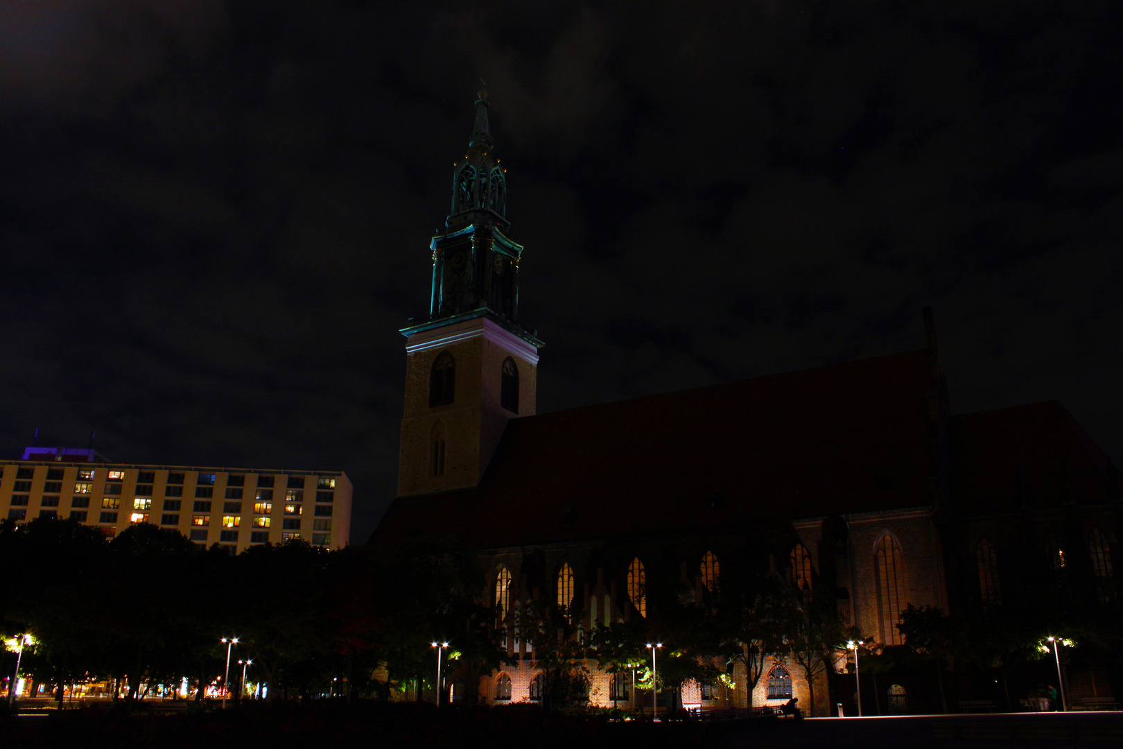 St. Marienkirche Berlin bei Nacht