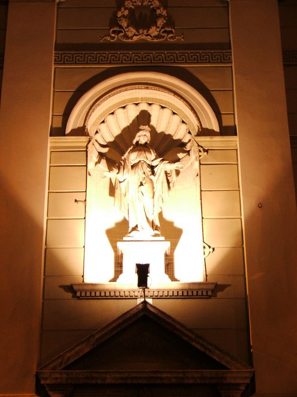 St. Mary statue on a church