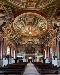 St. Mauritius (Wiesentheid) Blick zur Orgel