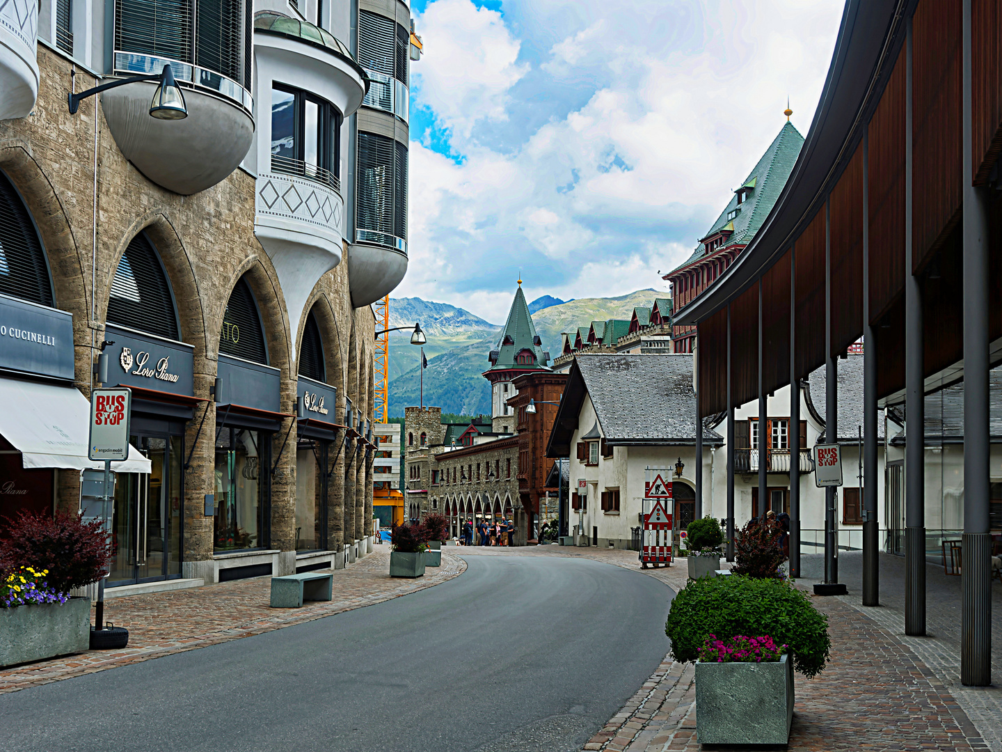 St. Moritz Dorf - Via Serlas Foto & Bild | architektur, europe, schweiz & liechtenstein Bilder auf fotocommunity