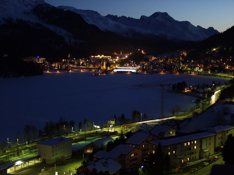 St Moritz Lake from The Carlton Hotel