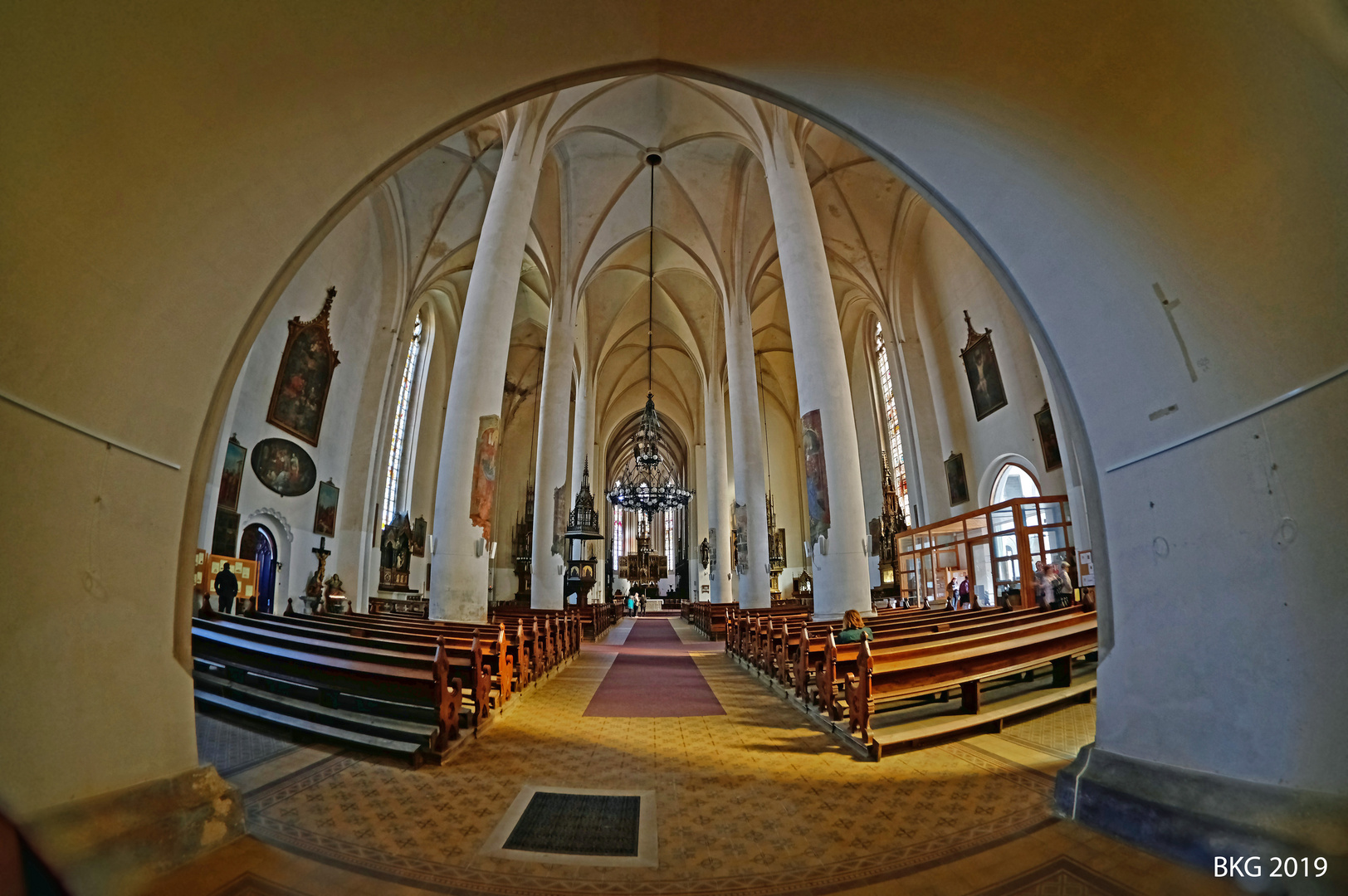 St. Niklas im Fisheye - Blick, Cheb (Eger) 