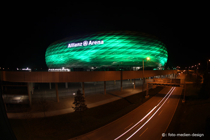 St. Patrick's Day: Alianzarena einmal in grün