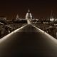 ST. Paul`s Cathedral and Millenium Bridge - London