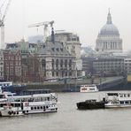 St. Paul's Cathedral with boats