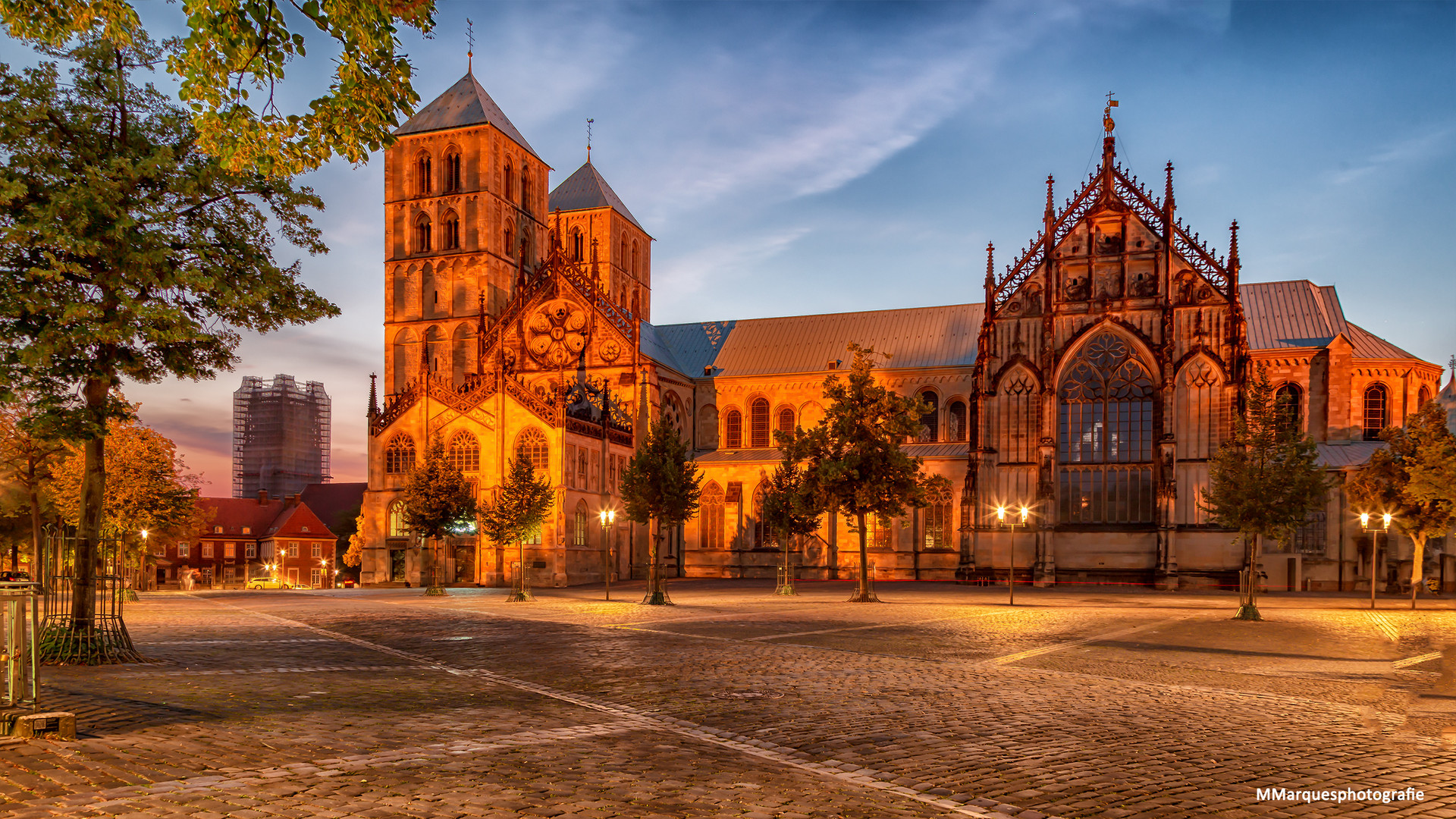 St.-Paulus-Dom am Abend