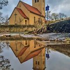 St. Peter Leumnitz im Februarwetterwechsel 