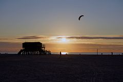 St. Peter Ording im Sonnenuntergang