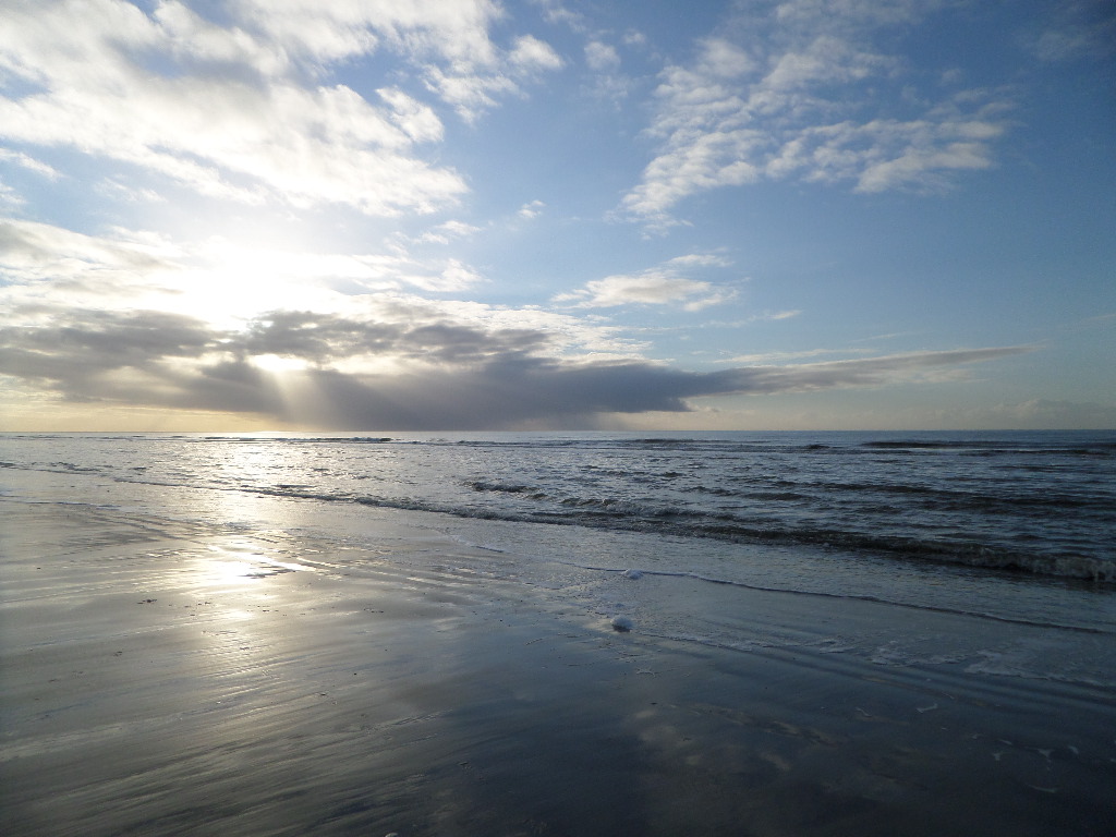 St. Peter Ording ( Lichteffekte beim Blick aufs Meer)