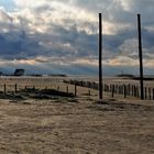 St. Peter Ording mit Wolken und Sonne