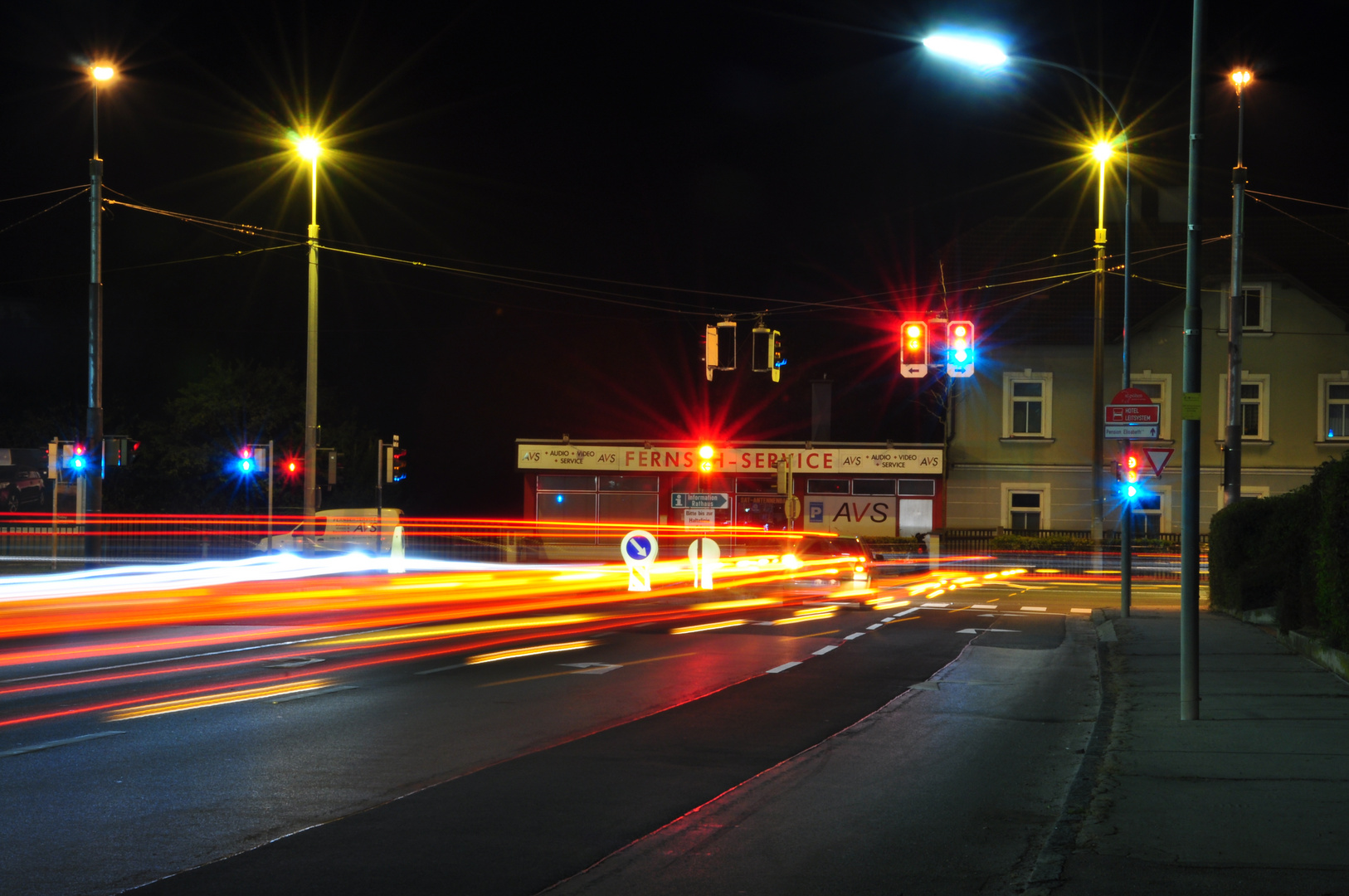 St. Pölten bei Nacht