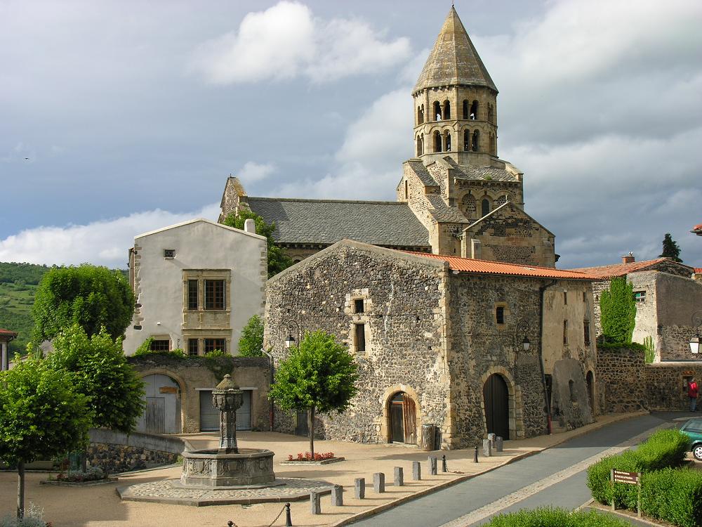 St Saturnin Kirche 2, Auvergne, Frankreich