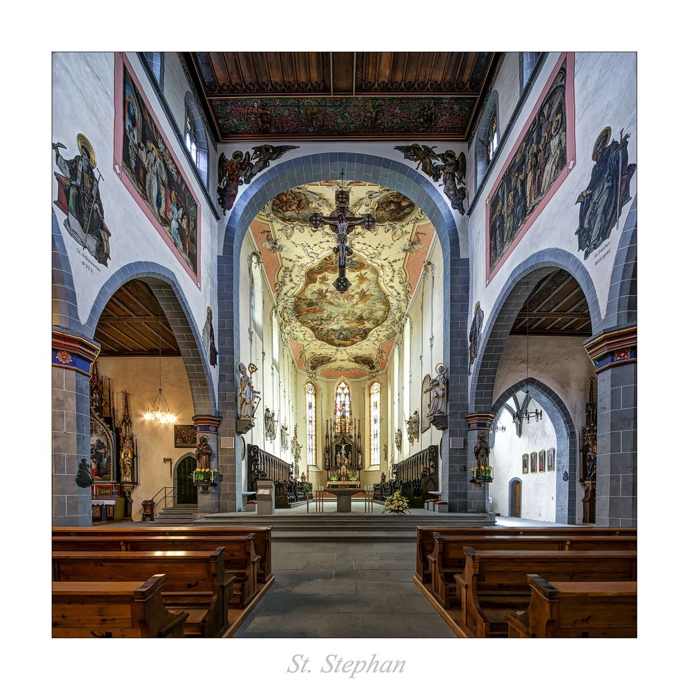 St. Stephan (Konstanz) " Blick zum Chor..."