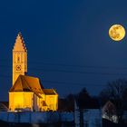 St. Stephan mit Vollmond