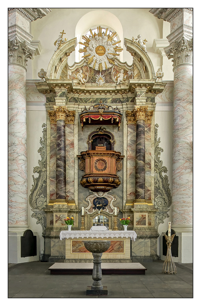 St. Trinitatis - Wolfenbüttel " der Kanzelaltar..."