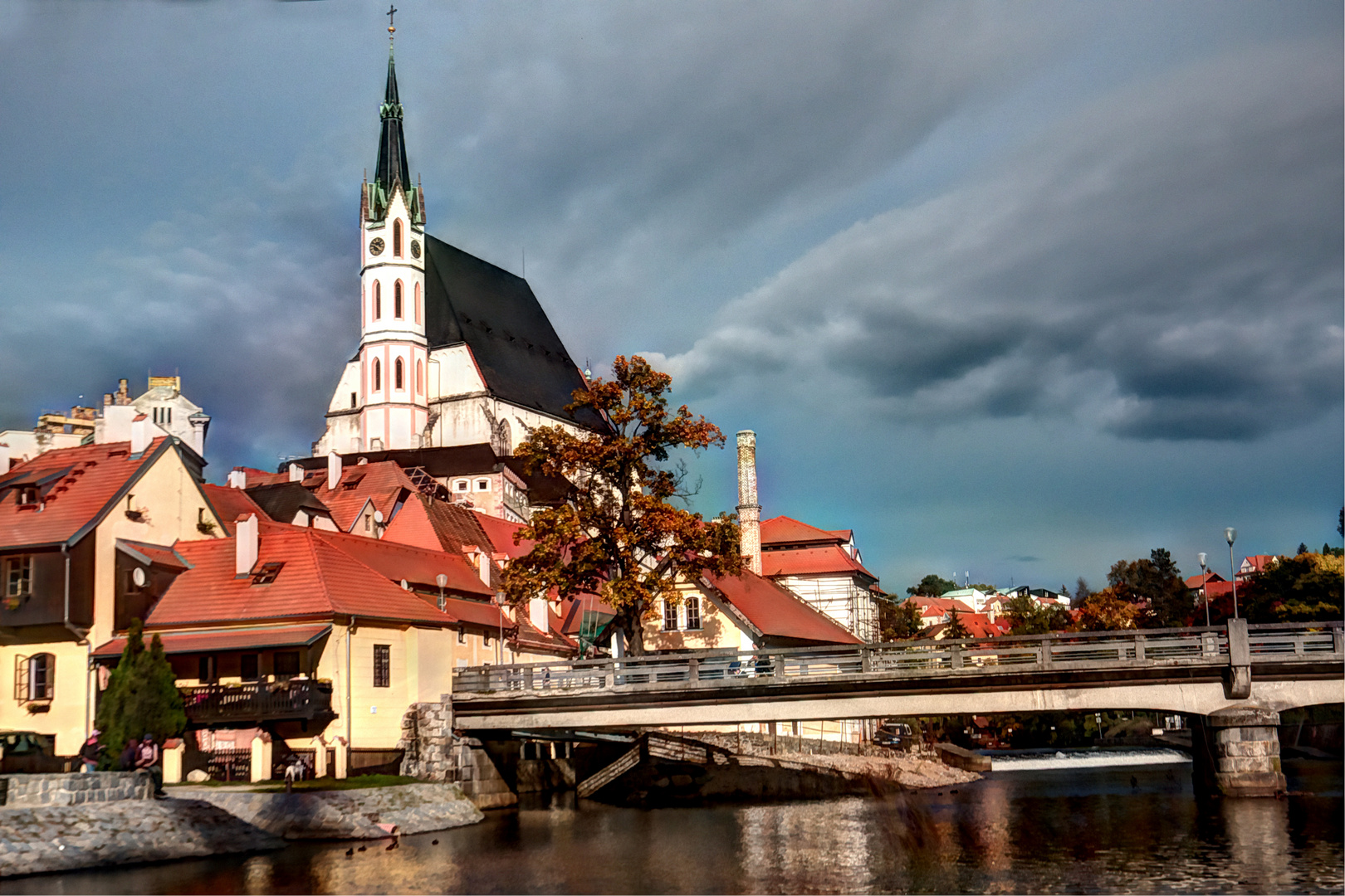 ST. Veit Kirche Krumau_ Foto & Bild krumau an der moldau Bilder auf