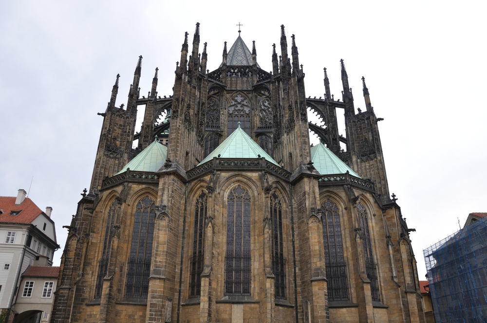 St. Veits-Dom: Außenansicht hinten