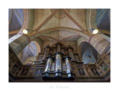 St. Vincenz-Kirche (Schöningen) " Blick zur Orgel aus meiner Sicht..."