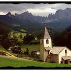 St. Zyprian gegen Rosengarten / Dolomiten