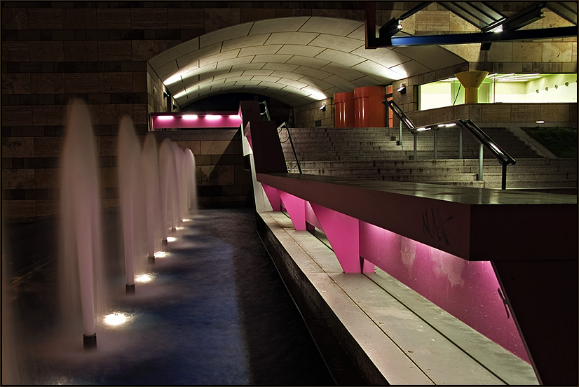 Staatsgalerie Stuttgart am Abend