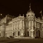 Staatsmuseum von Zagreb im Mondlicht