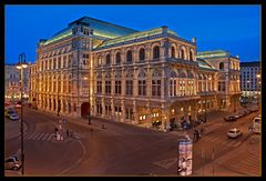 Staatsoper Wien von der Albertina Rampe