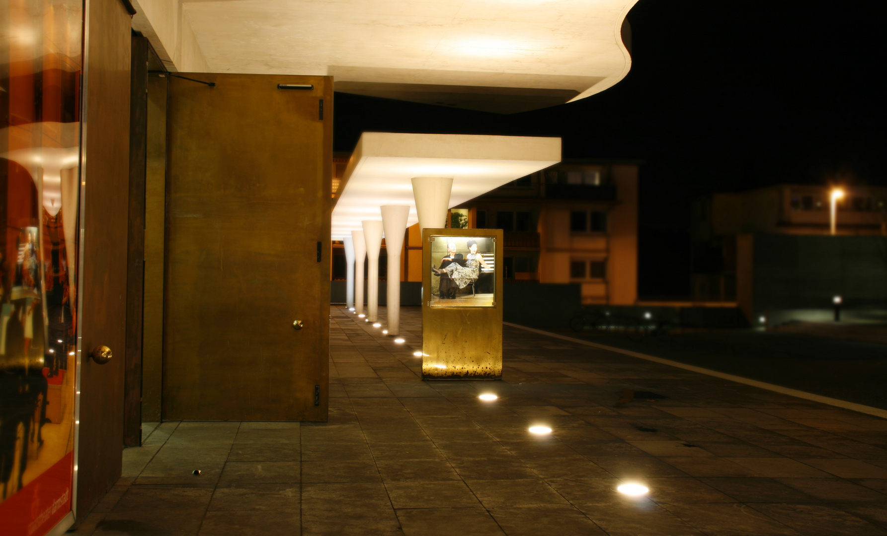 Staatstheater Darmstadt bei Nacht