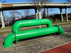 Stabile Sitzbank in Glückauf Park