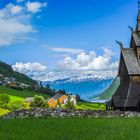 Stabkirche am Fjord