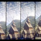 Stabkirche Borgund als Supersampler