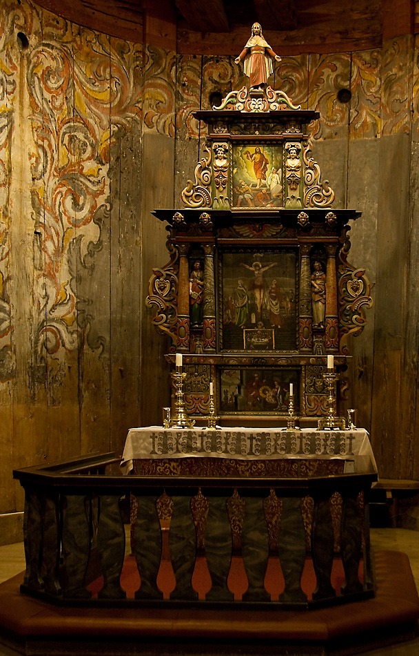 Stabkirche Heddal - Der Altar