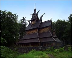 Stabkirche in Bergen (Norwegen)