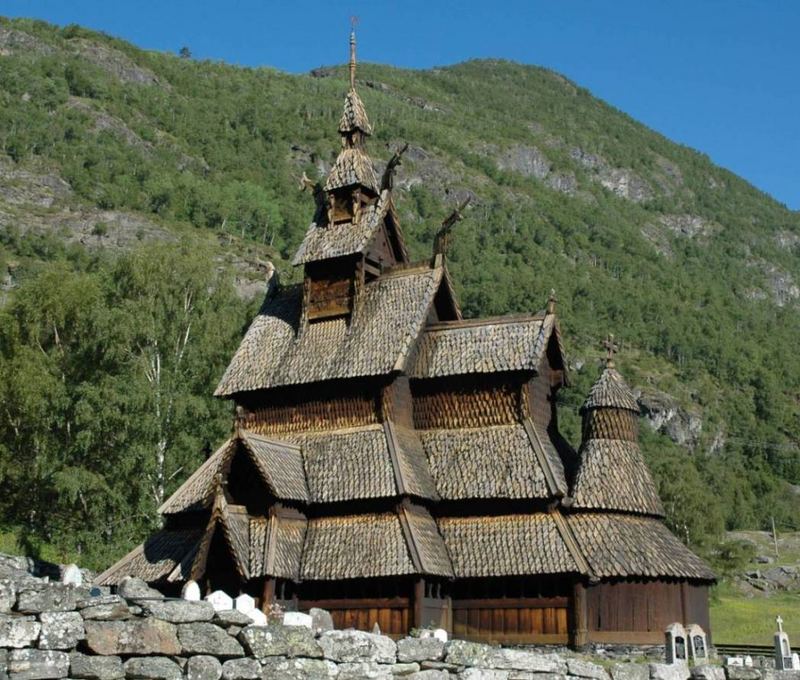 Stabkirche in Borgund (N)