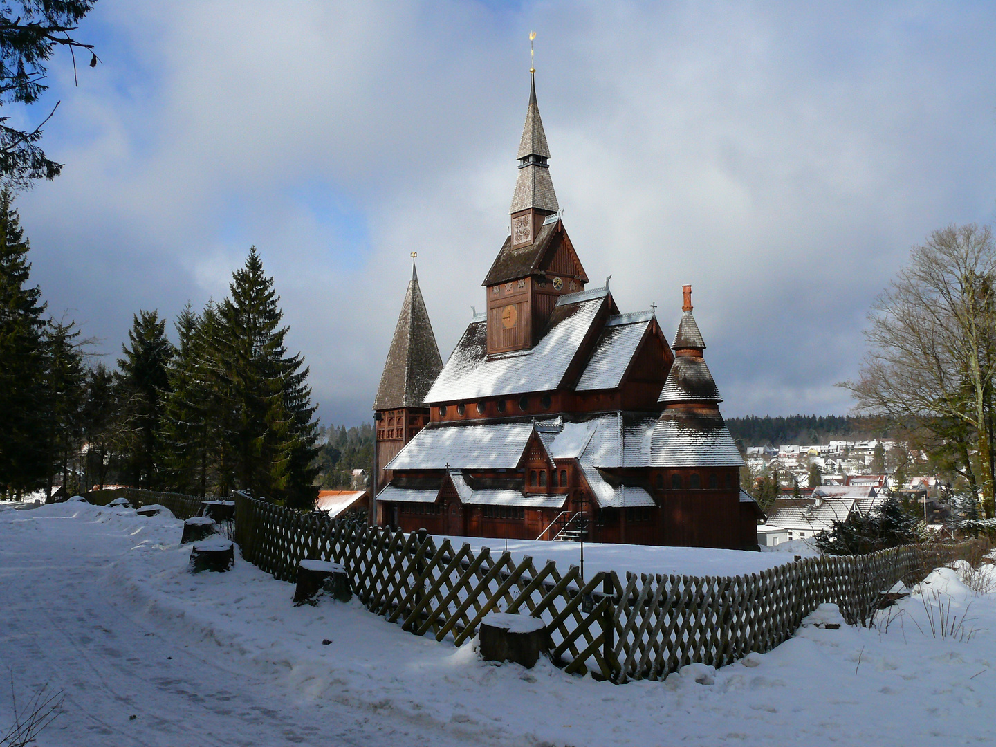 stabkirche in hahnenklee / harz