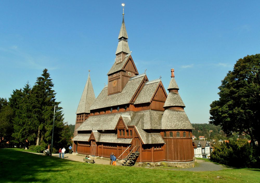 Stabkirche in Hahnenklee/Harz Foto & Bild deutschland, europe