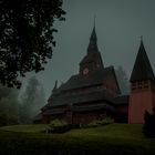 Stabkirche - mystisch im Nebel