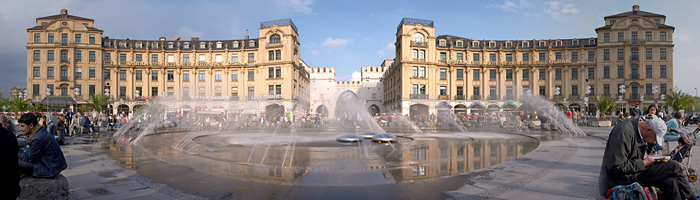 Stachus in München - Panorama