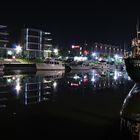 Stade - Hafencity bei Nacht