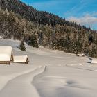 Stadel im winterlichen Gewand