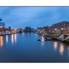 Stader Hafen bei Hochwasser-1