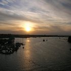 Stadhafen Rostock Sonnenuntergang