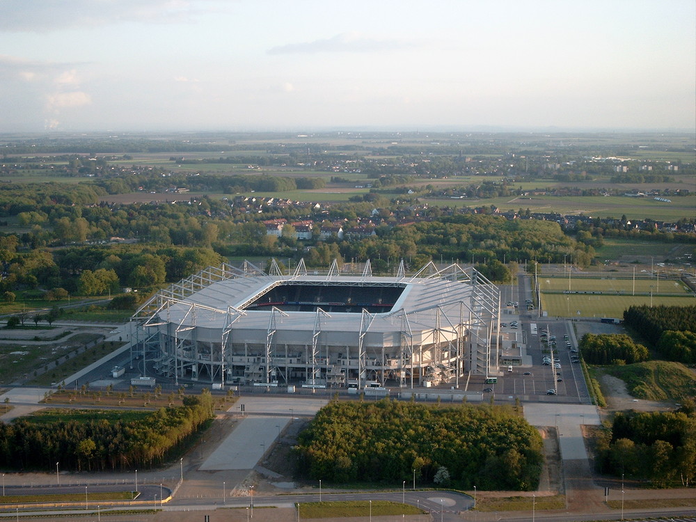 Stadion am Nordpark (MG) aus dem Ballon