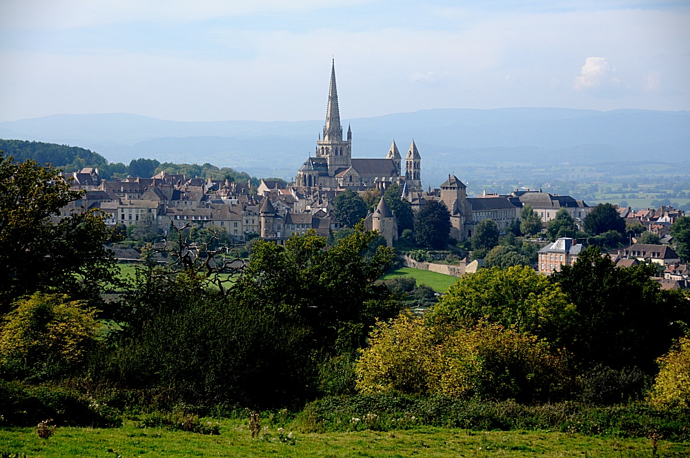 Stadt Autun (Frankreich, Burgund), mit Kathedrale StLazare Foto & Bild