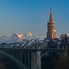 Stadt Bern im letzten Sonnenlicht