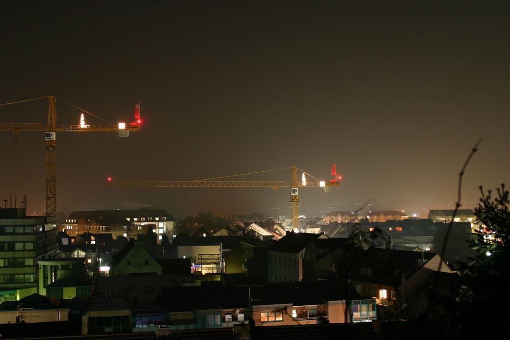 Stadt Heinsberg bei Nacht