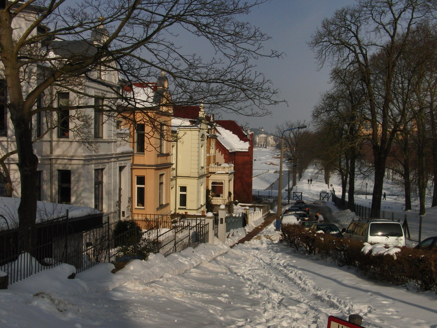 Stadt im Schnee